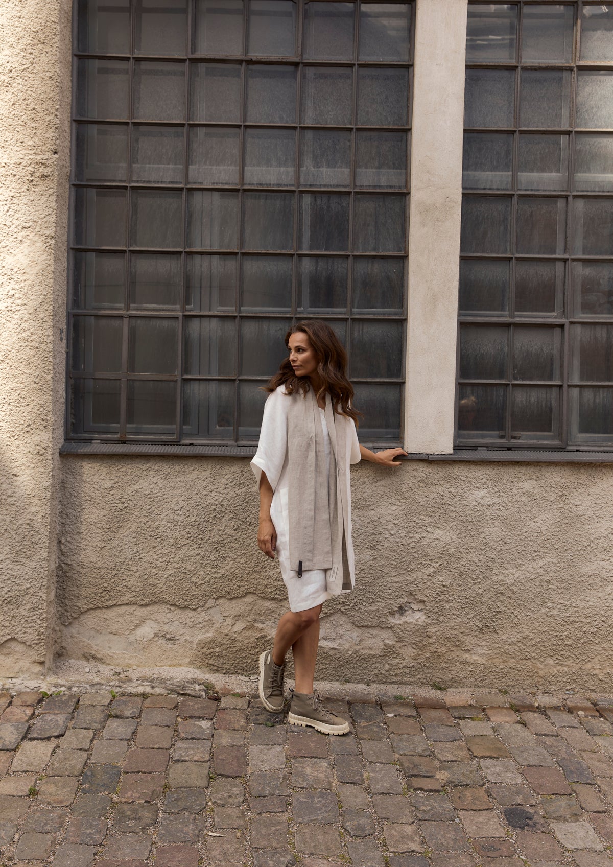 HENRIETTE STEFFENSEN COPENHAGEN KLEID - 83005 KJOLER IVORY 888