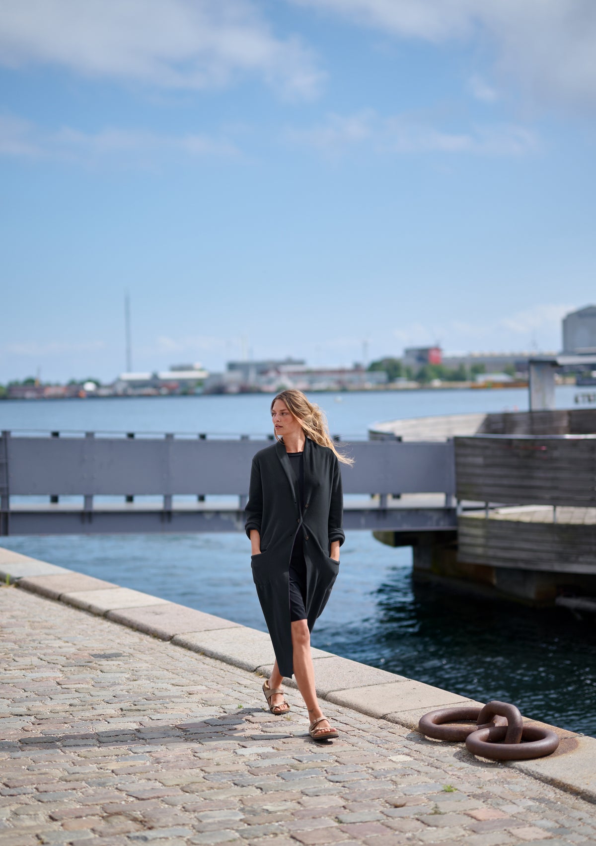 HENRIETTE STEFFENSEN COPENHAGEN LANGER CARDIGAN - 7162 CARDIGANS SOFT BLACK 914