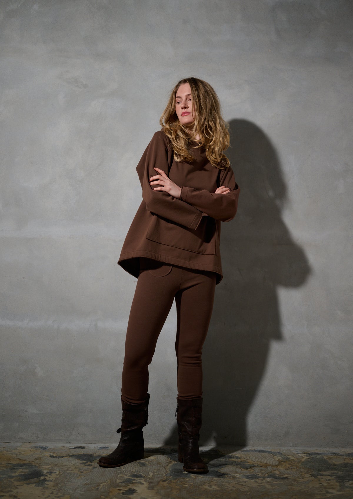 HENRIETTE STEFFENSEN COPENHAGEN LEGGINGS - 72304 BUKSER CHOCOLATE 844