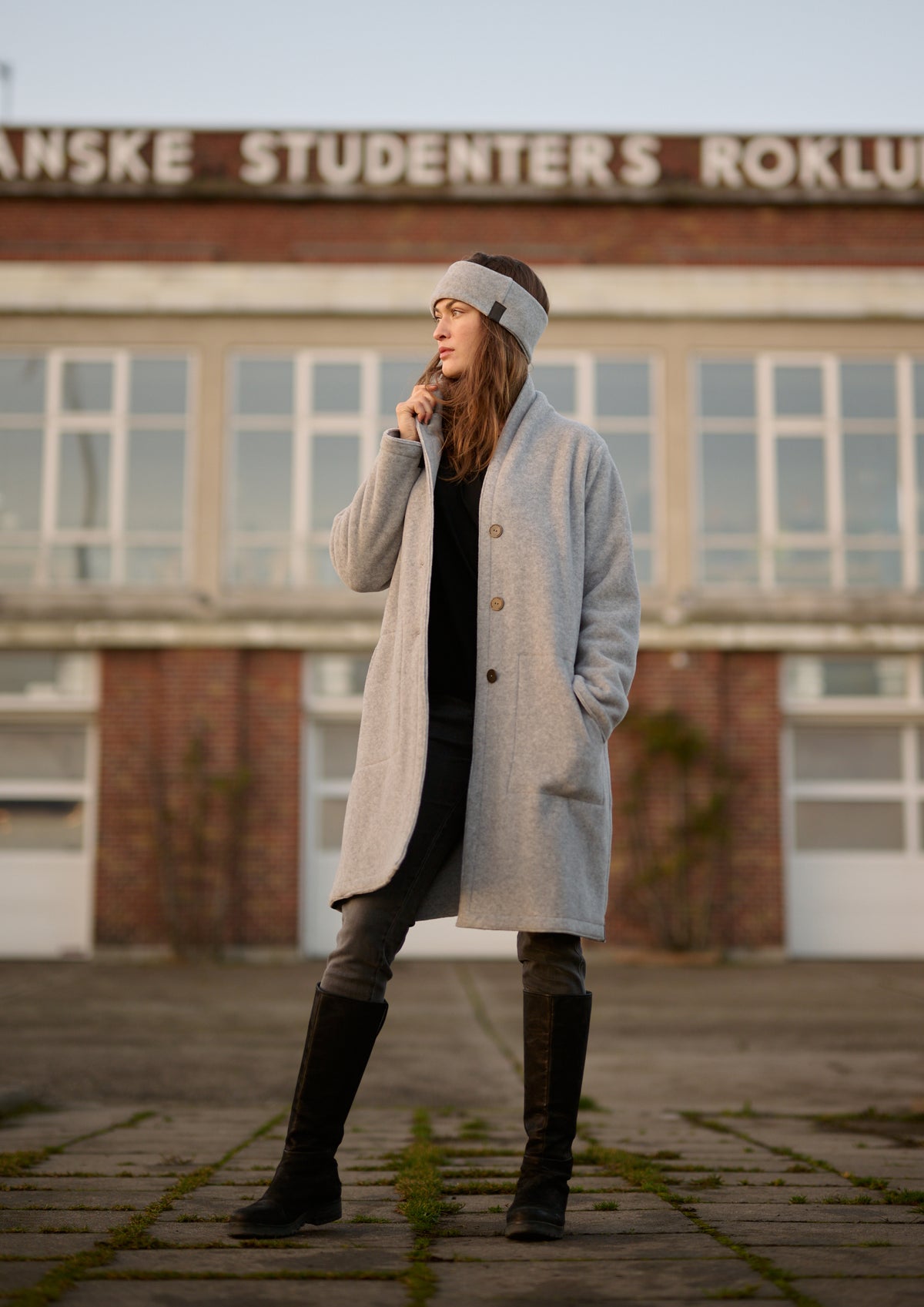 HENRIETTE STEFFENSEN COPENHAGEN MANTEL DOPPELSCHICHT - 7165 COATS LIGHT GREY 876