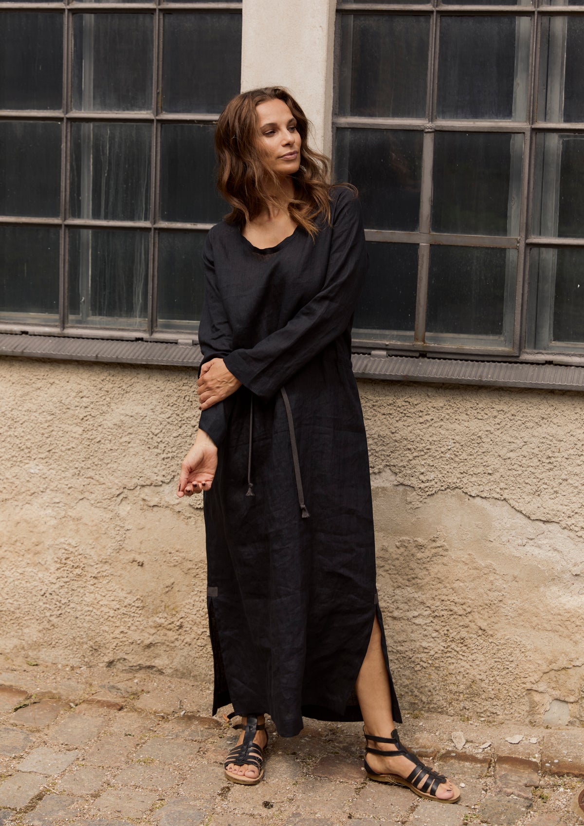 HENRIETTE STEFFENSEN COPENHAGEN MAXI KLEID - 83004 KJOLER BLACK 900