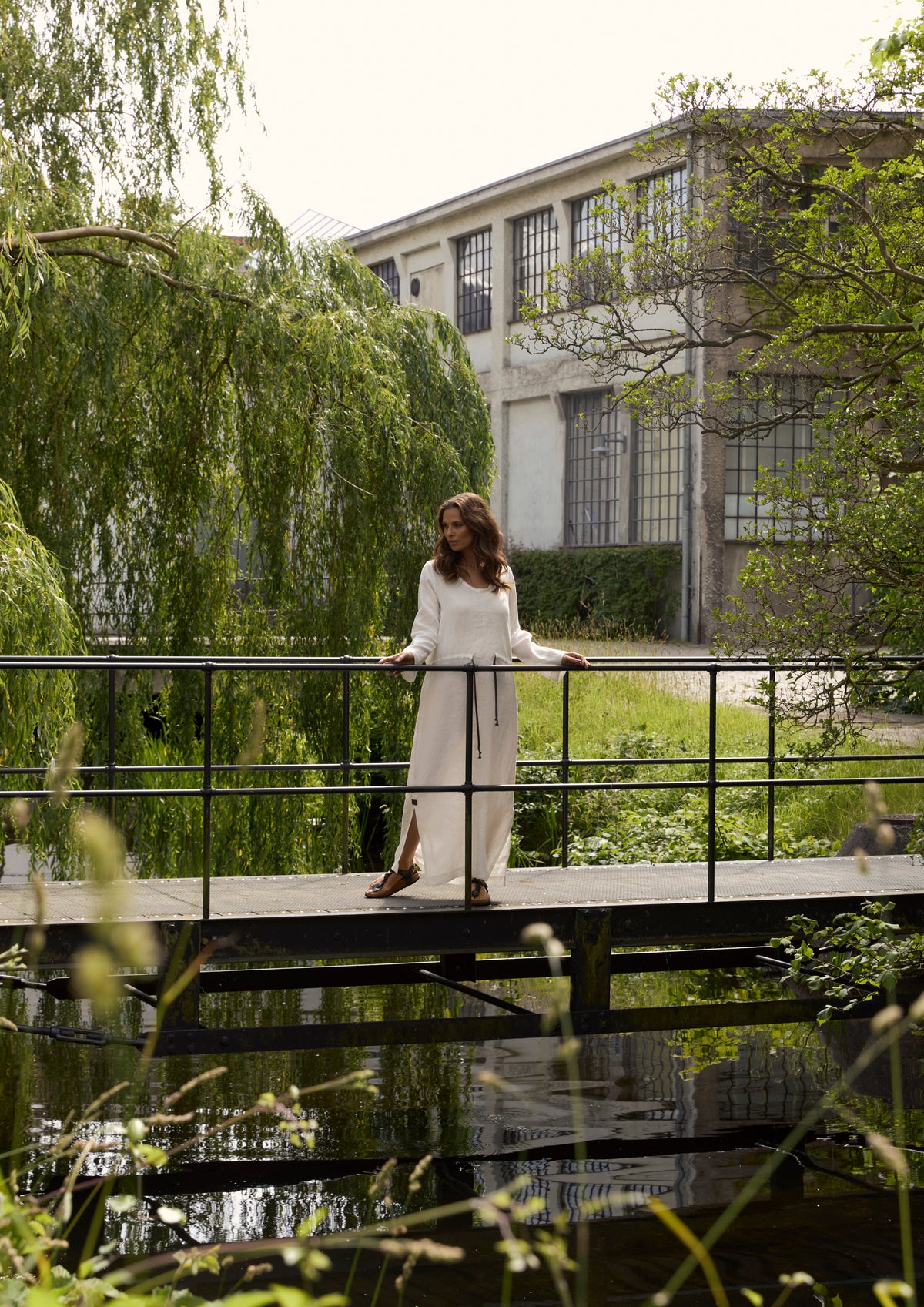 HENRIETTE STEFFENSEN COPENHAGEN MAXI KLEID - 83004 KJOLER IVORY 888