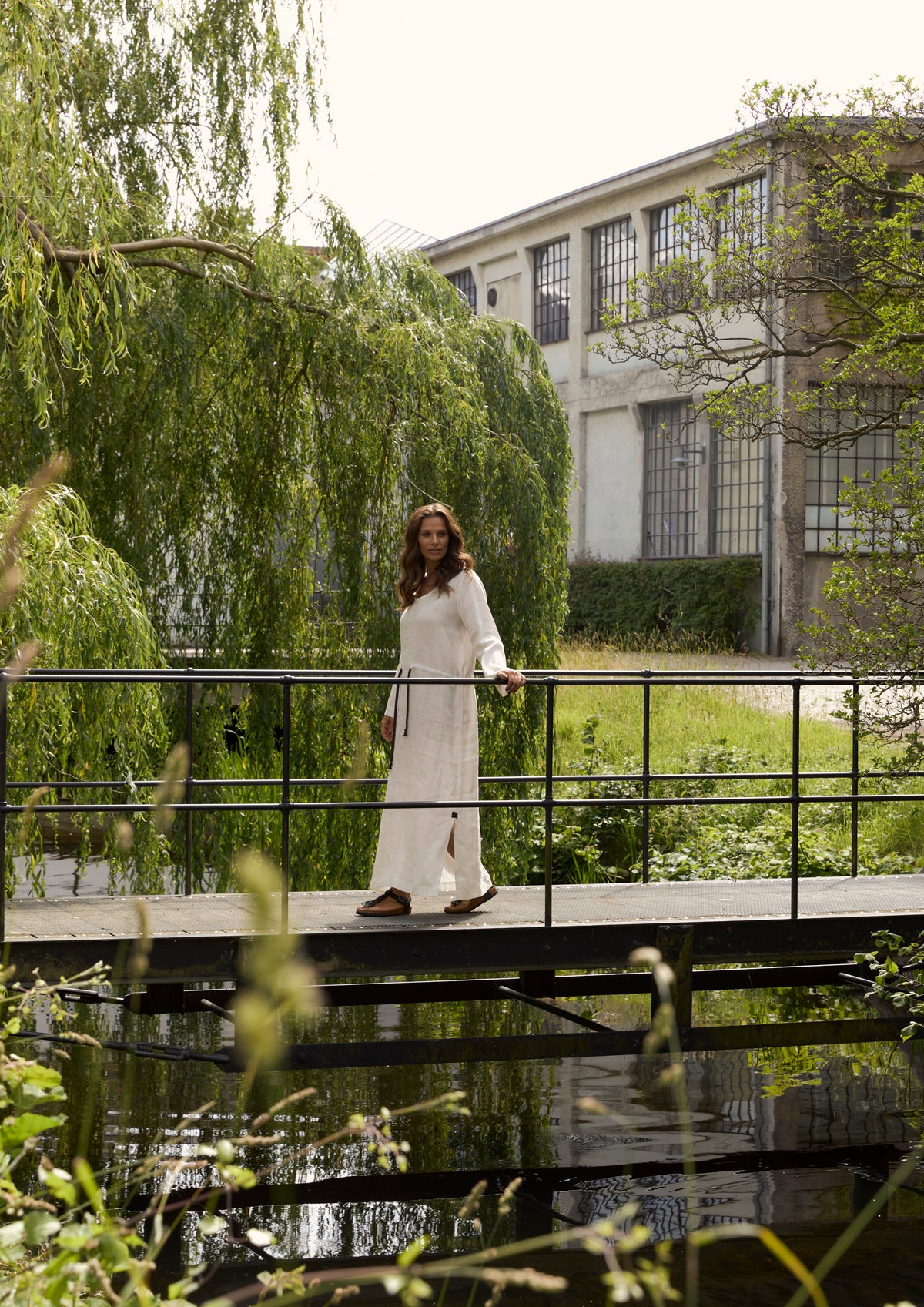 HENRIETTE STEFFENSEN COPENHAGEN MAXI KLEID - 83004 KJOLER IVORY 888