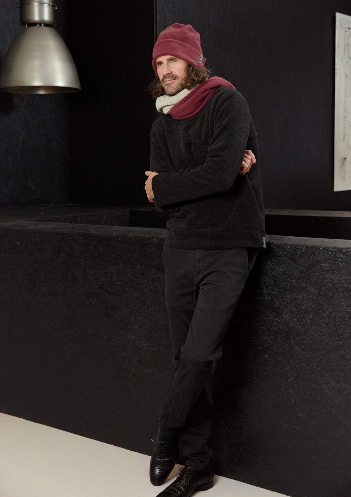 CARL BY STEFFENSEN COPENHAGEN MÜTZE MIT UMLAUFENDER KANTE - 1008C HATS BORDEAUX 474