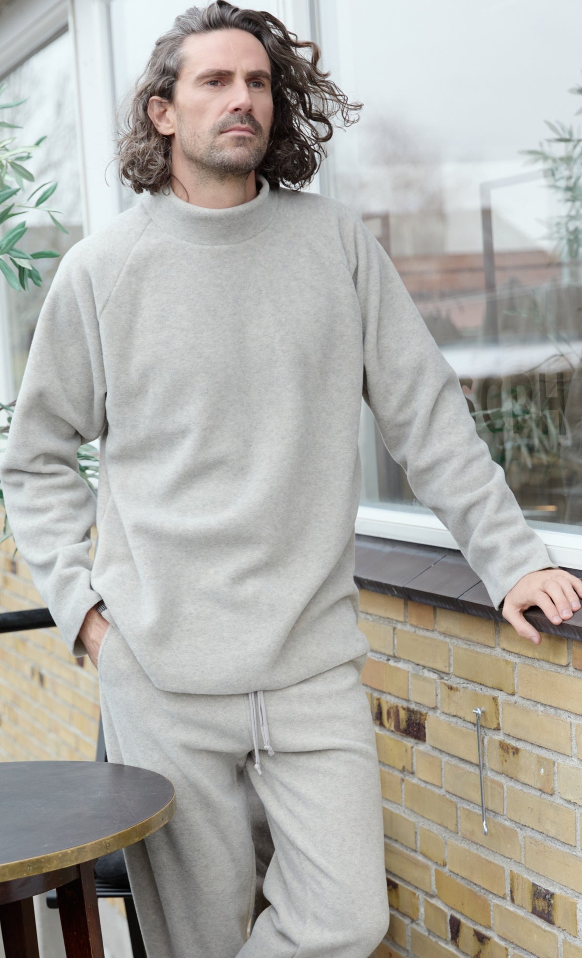 CARL BY STEFFENSEN COPENHAGEN ONE SIZE SWEATER MÂNNER - 1060C BLOUSES & SWEATERS SAND 805