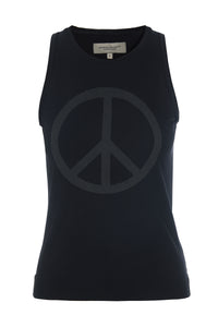 TANK TOP - 96087 FRONT PEACE - BLACK