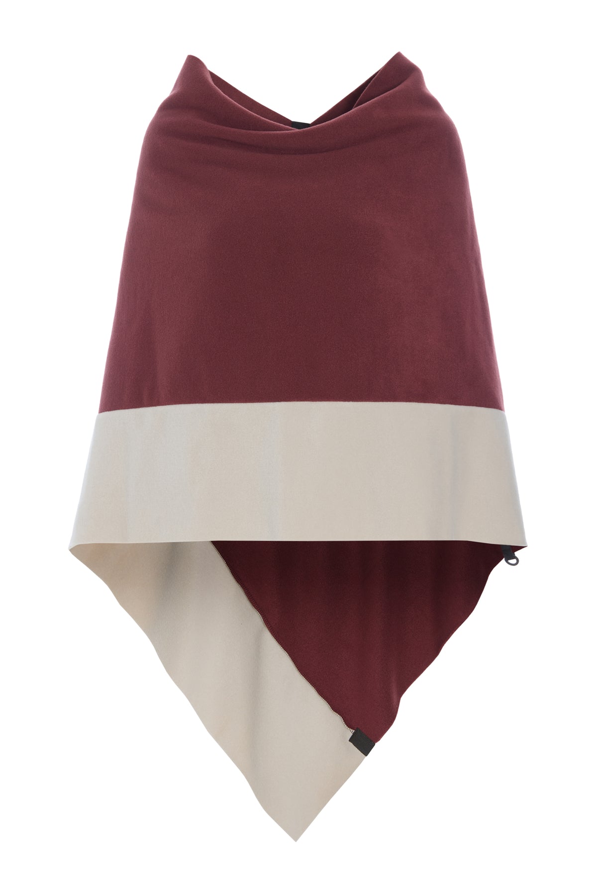 HENRIETTE STEFFENSEN COPENHAGEN PONCHO 2 FARBIGE - 4068 PONCHOS BORDEAUX/KIT 121