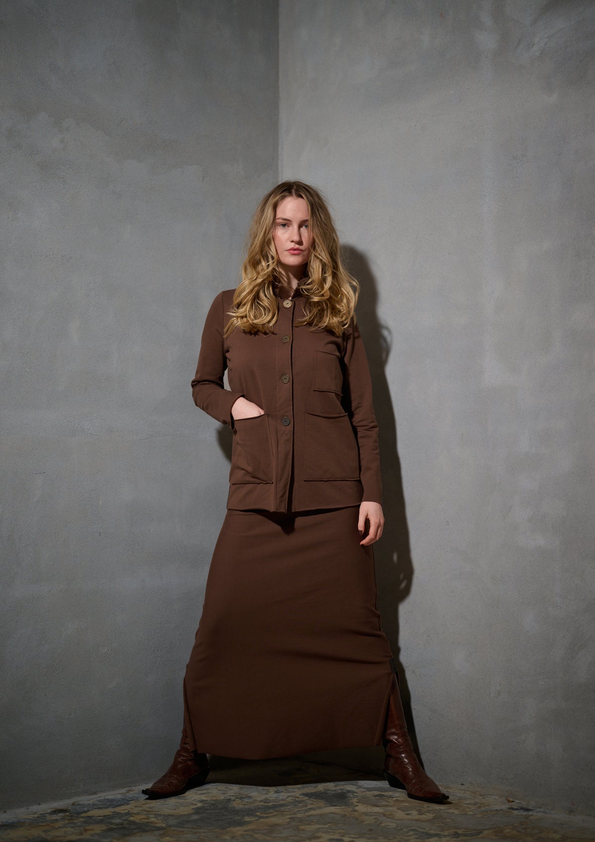 HENRIETTE STEFFENSEN COPENHAGEN SAFARI JACKE - 77004 CARDIGANS CHOCOLATE 844