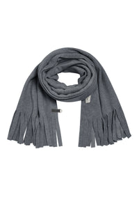 SCHAL MIT FRANSEN - 4077 - GREY