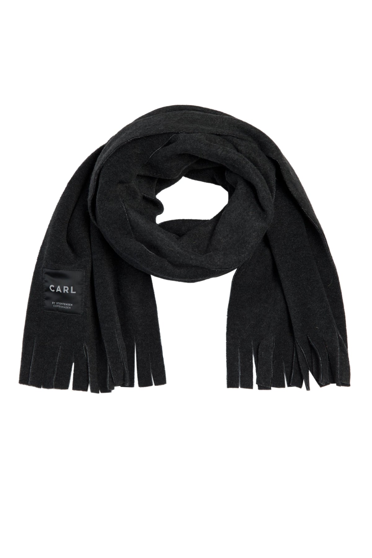 CARL BY STEFFENSEN COPENHAGEN SCHAL M/ FRANSEN - 1006C SCARFS SOFT BLACK 914