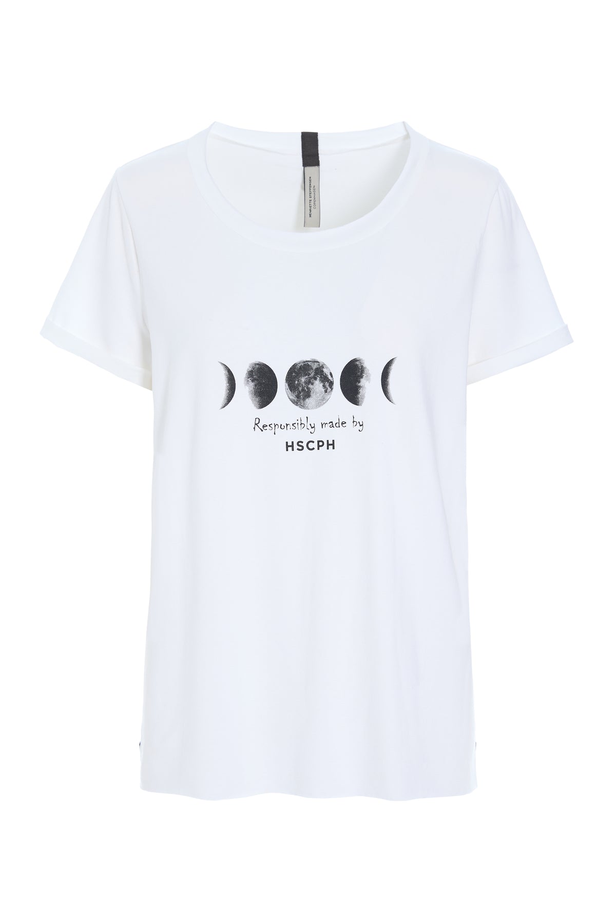 HENRIETTE STEFFENSEN COPENHAGEN T-SHIRT MOON - 96107 T-SHIRTS WHITE 816