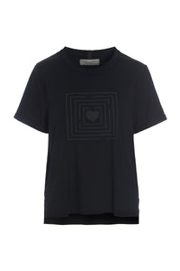 TEE LABYRINTH PRINT - 96099 - BLACK