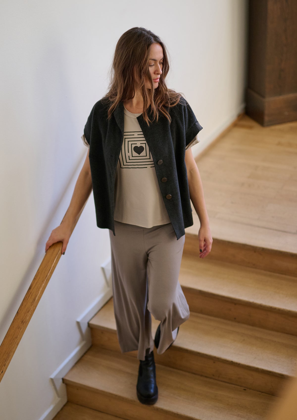 HENRIETTE STEFFENSEN COPENHAGEN TEE LABYRINTH PRINT - 96099 T-SHIRTS KIT 831