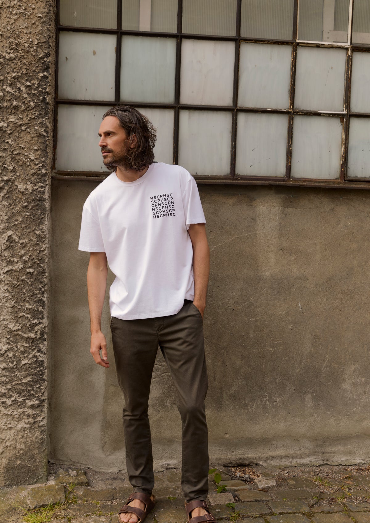 CARL BY STEFFENSEN COPENHAGEN TEE LOOSE FIT - 1042C PRINT T-SHIRTS WHITE 816