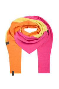 TRIANGLE SCARF PATCH - 4100 - PINK/ORANGE/YELLOW