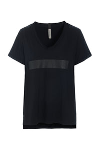 V-NECK TEE ERASE - 96105 ERASE - BLACK