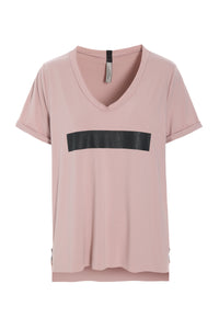 V-NECK TEE ERASE - 96105 ERASE - NUDE