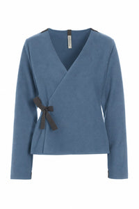 WICKELBLUSE - 1418 - DUSTY BLUE