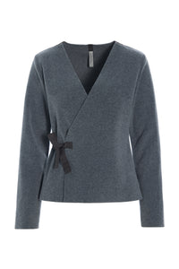 WICKELBLUSE - 1418 - GREY