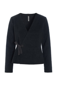 WICKELBLUSE - 1418 - SOFT BLACK