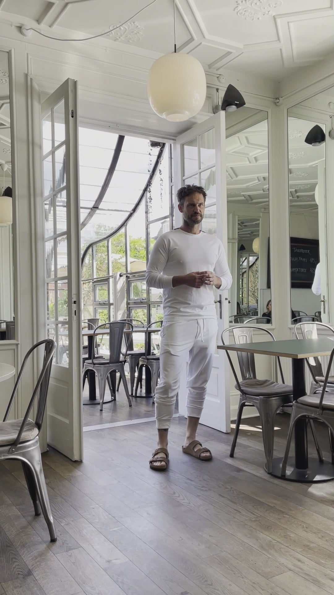 CARL BY STEFFENSEN COPENHAGEN LOUNGEHOSE - 1024C JOGGING WHITE 816