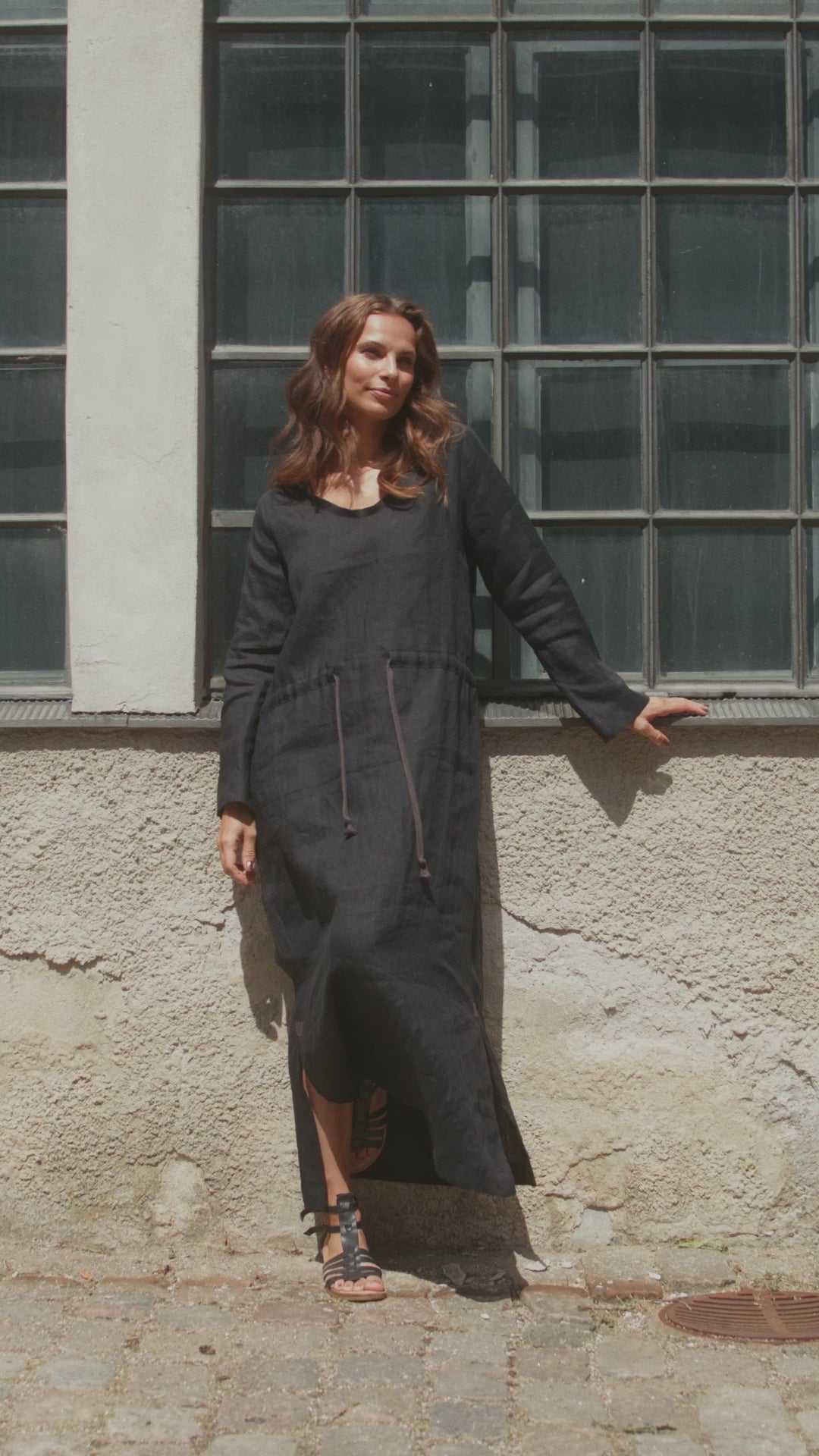 HENRIETTE STEFFENSEN COPENHAGEN MAXI KLEID - 83004 KJOLER BLACK 900
