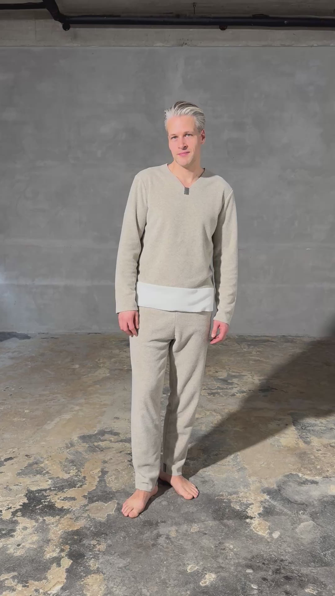 CARL BY STEFFENSEN COPENHAGEN JOGGINGHOSE HERREN - 1017C BUKSER SAND 805