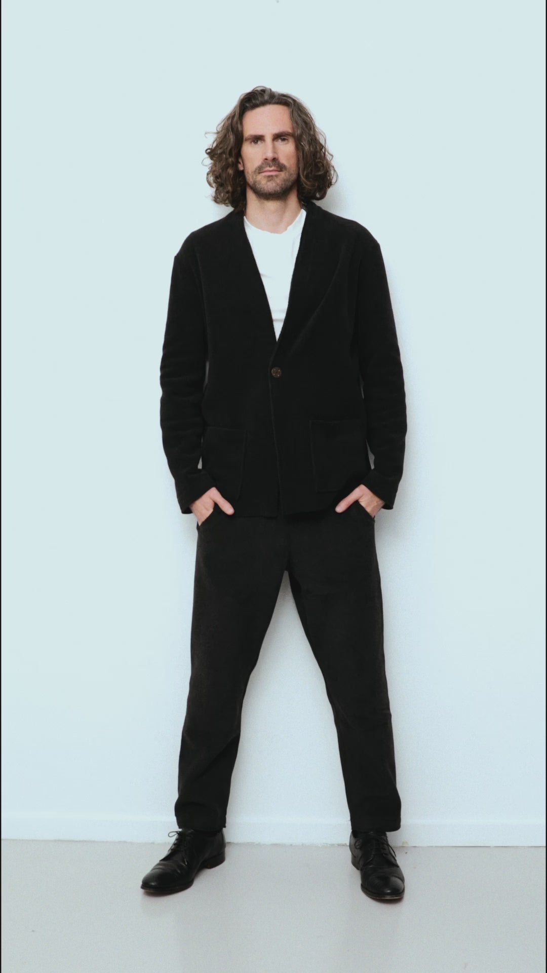 CARL BY STEFFENSEN COPENHAGEN FLEECE HOSEN - 1051C BUKSER SOFT BLACK 914